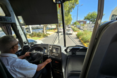 Von Ezeiza quer durch Buenos Aires bringt uns unser Busfahrer sicher und Pünktlich zum Ziel.